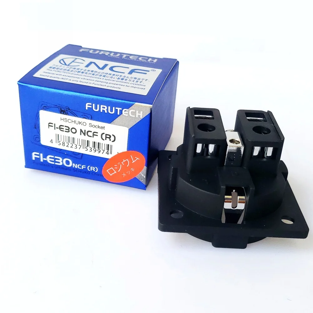 HiFi Schuko Furutech FI E30 NCF нано розетка с покрытием из чистой меди родиевая AC европейская
