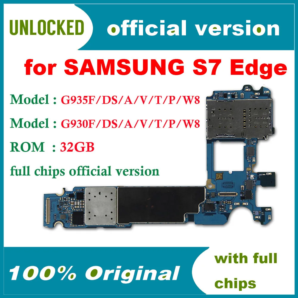 100% протестированная материнская плата для Samsung Galaxy S7 Edge G935F G935FD разблокированная