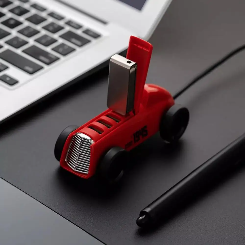 Youpin винтажный Автомобильный дизайн USB 2 0 концентратор разветвитель расширитель