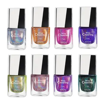 

Laser nail polish color holographic sparkling nail polish environmentally varnish sequin polish laser nail art diamond U7T0
