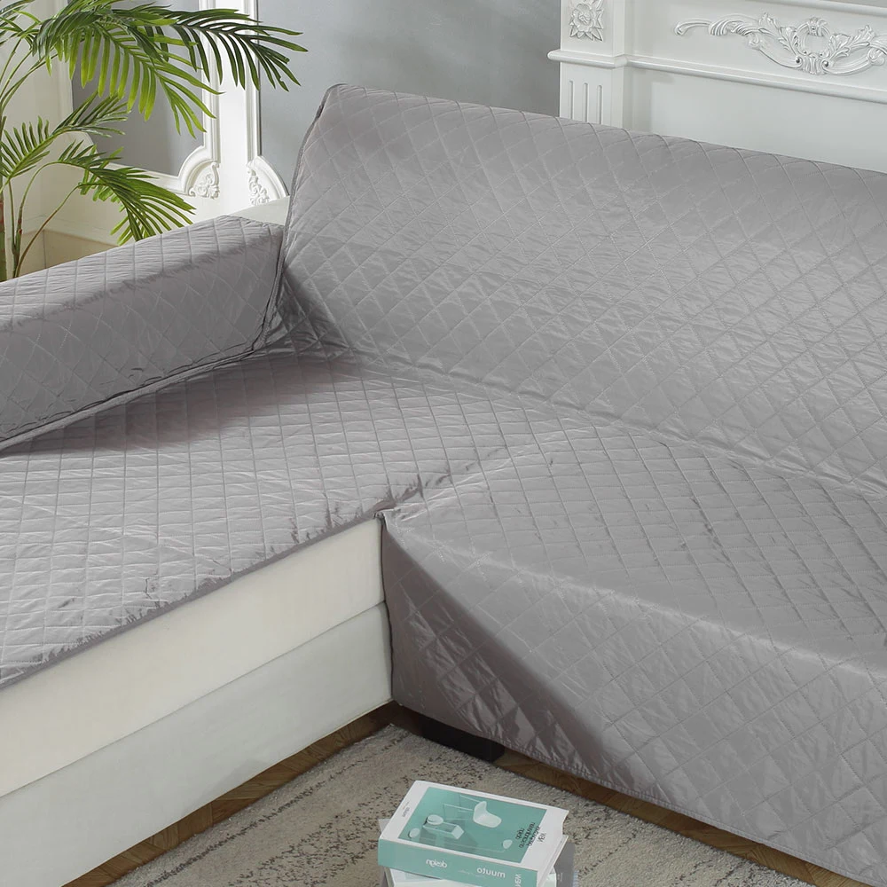 Waterproof Sofa Slipcover Non-slip Soft Sectional Couch Covers Pet Furniture Protector Slipcovers Right Left Arm Sofa Cover