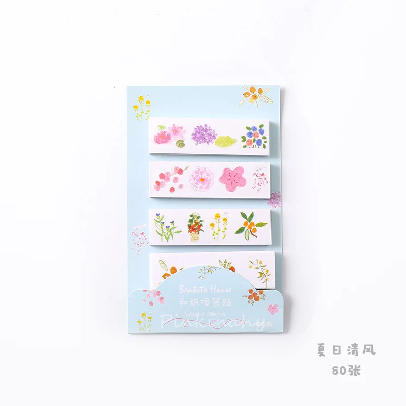 Серия сада милые цветы цветочный набор стикеров для заметок школьные офисные поставки японский закрепленный Блокнот N Times - Цвет: 8
