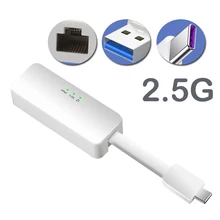 Usb c para ethernet usb 3.0 para gigabits ethernet rede adaptadores 2.5g/type-c portas rj45 placa de rede win7/8/10/xp usb para rj45 lan