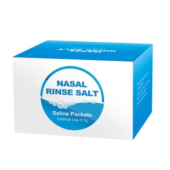 

30 Pack 2.7g/Pack Non-Iodized Salt Nasal Rinse Mix Nasal Relief Nose Cavity Protector Irrigation Wash Salt For 300ml Irrigator