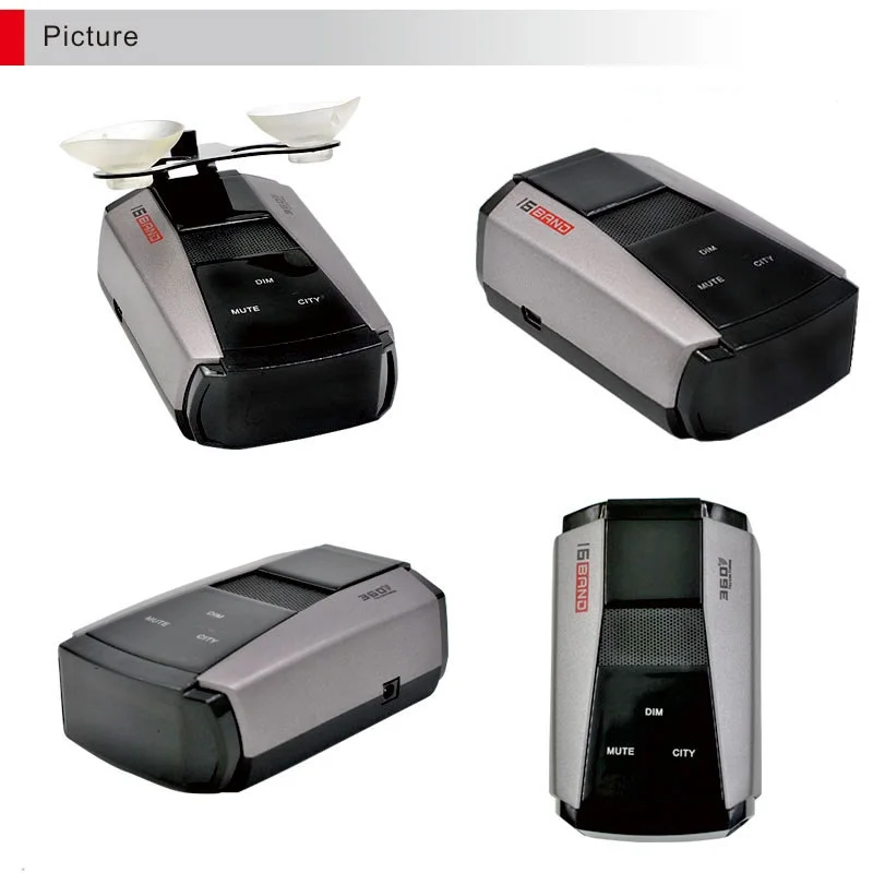 

M6 Car anti speed warning radar detector speed voice alert alarming system led display English or Russian