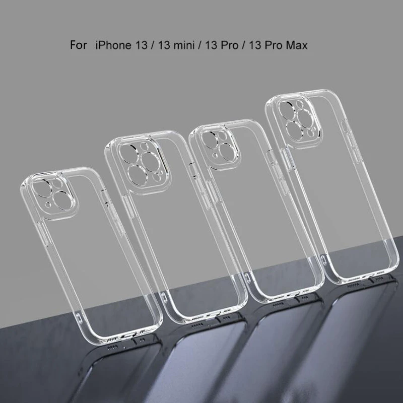 Clear Case For iPhone 13 mini 13 Pro Max TPU Silicon Fitted Bumper Soft Case for iPhone13 mini 13 Pro Max Clear Back Cover Cases iphone 13 mini mobile phone cases