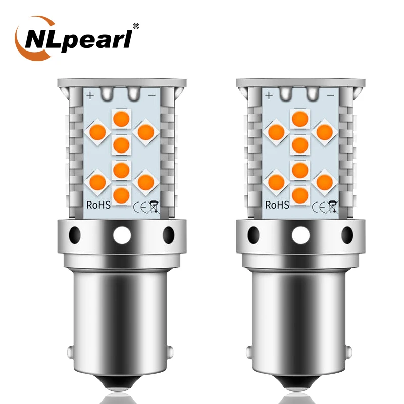 2 шт. Автомобильные светодиодные сигнальные лампы 1156 Ba15s P21w Bau15s Py21w 44Smd 3030 Chip T20 7440