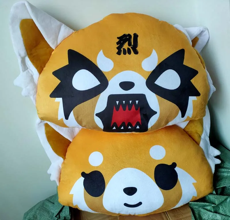 Японская агрессивная плюшевая игрушка Retsuko Aggretsuko мягкая кукла подушка подарок