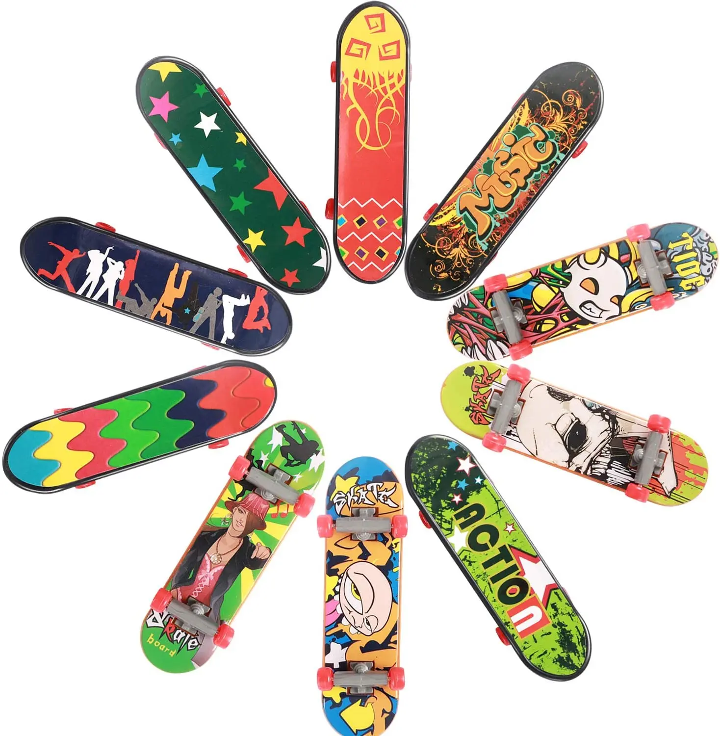 

18pcs Finger Skateboards Professional Mini Fingerboards Toy Party Favors for Kids Christmas Birthday Gifts Scateboard