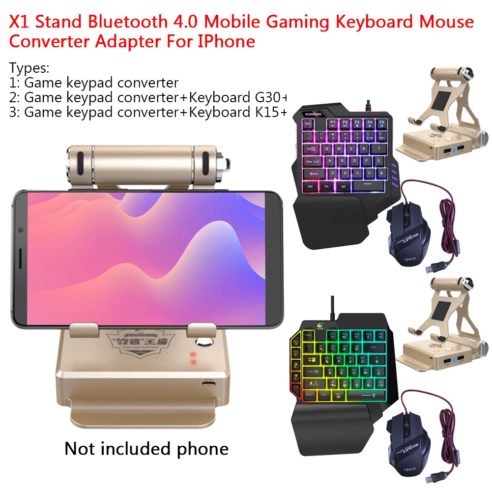 GameSir X1 BattleDock клавиатура-мышь-конвертер Bluetooth геймпад для FPS мобильных игр, таких как PUBG COD AOV FreeFire