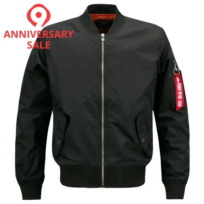 Billig Neue Beiläufige Mens Jacke Armee Militär Flug Pilot Bomber Jacken Herren Frühling Herbst Oberbekleidung Militär Jacke Große Größe 8xl JK103