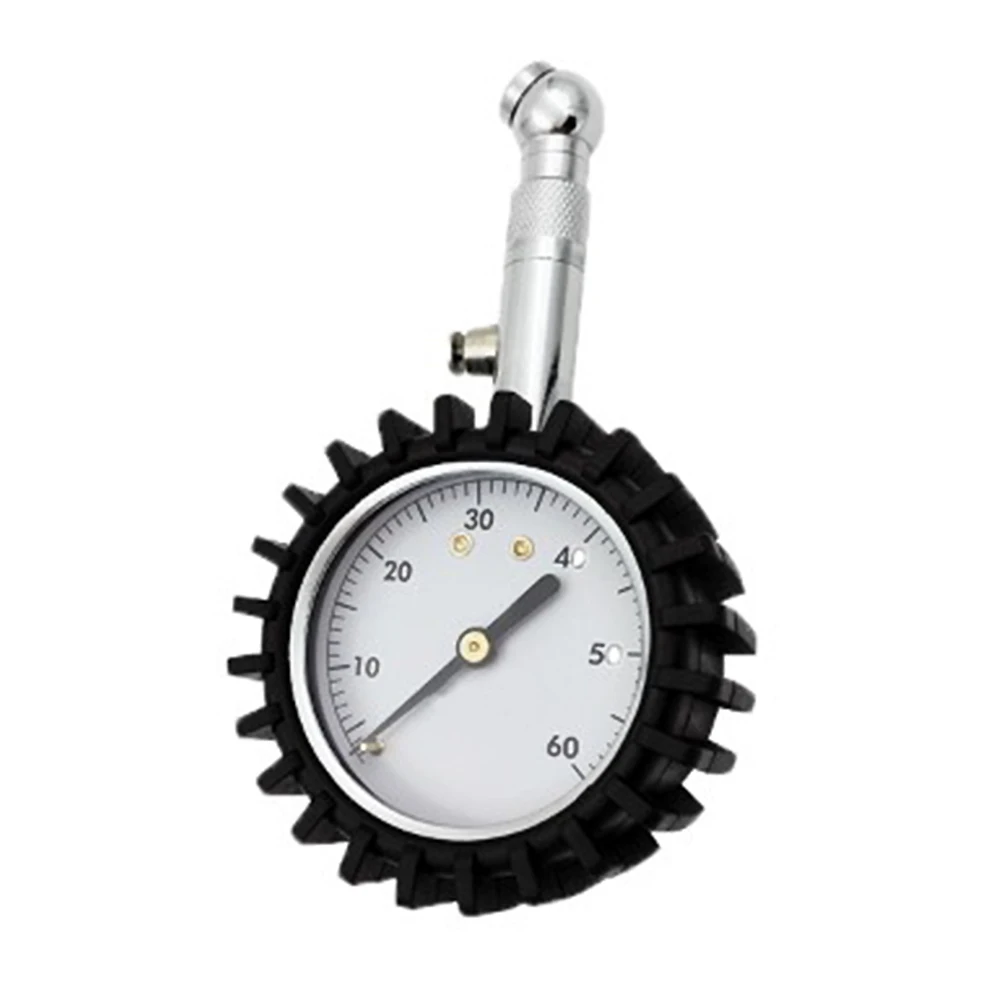 

2inch Calibrated Tyre Tire Tyre Tire Pressure Gauge Tire Air Inflator Measure Adjustable Manometer Rotatable Vehicle 360° Meter