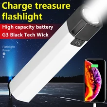 

Multi-function High Spotlight Flashlight Mini Rechargeable Flashlight Three-speed Charging Treasure Outside adventure camping