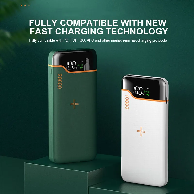Wireless Power Bank 20000mAh 22.5W Super Fast Charging Portable Mini Powerbank Phone External Battery Charger Auxiliary Battery best power bank for mobile