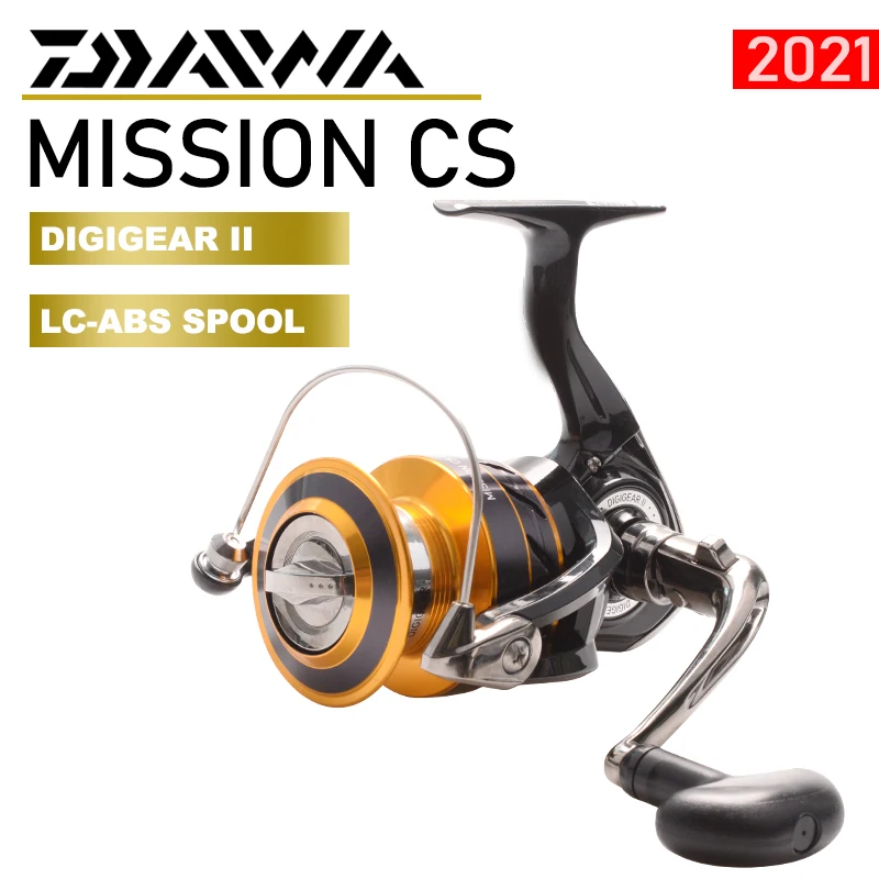 

2021 DAIWA MISSION CS Spinning Fishing Reels 4000 3+1BB Gear Ratio 5.3:1 Max Drag 6kg Saltwater Reel Fishing Wheels Waterproof