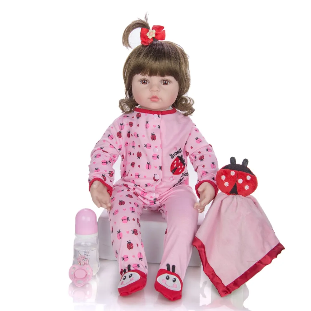 Дропшиппинг KEIUMI Мода Reborn Baby куклы 60 см Силиконовая мягкая кукла реалистичные Новорожденные Menina игрушка с DIY Кудри волосы R