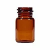 10Pcs glass bottle 1ml 2ml 2.5ml 5ml Amber Glass Vials, Mini Essential Oil Bottles with Orifice Reducer & Black Plastic Cap 4