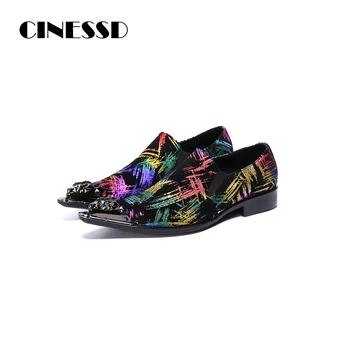 

Oxford Shoes for Man Real Leather Spring Wedding Formal Shoes Colorful Soft Flat Design Low Cut Big Size Man Shoes