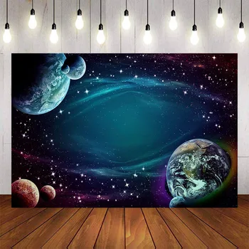 

Mehofond Photography Background Starry Space Universe Baby Scene Birthday Party Backdrop Photophone Photo Studio Props