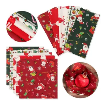 

New Christmas series cloth group DIY handmade patchwork fabric Print Fabrics for DIY Needlework Handmade Christmas decoration
