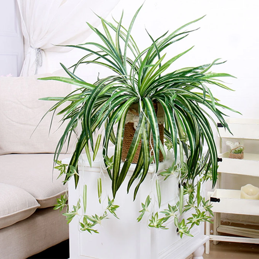 2 個屋内偽外クライミング植物ハンギング末尾シダ壁シミュレーション緑造花草バスケットの装飾 造花 ドライフラワー Aliexpress