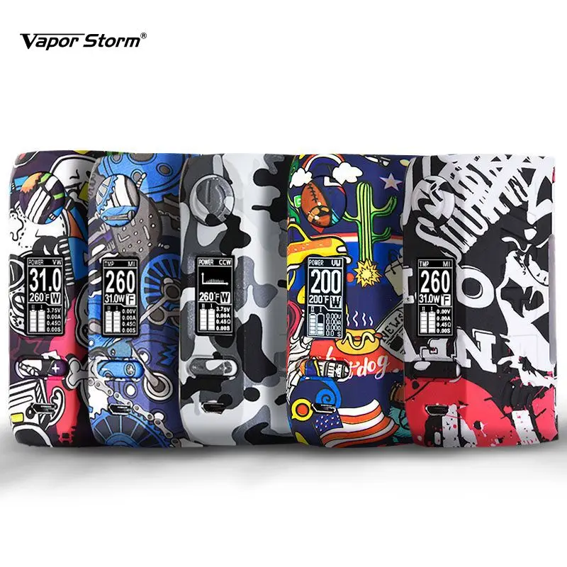 Вейп-мод Vapor Storm Bypass 200 Вт бокс-мод VW TCR модный мод поддержка двойной батареи 18650