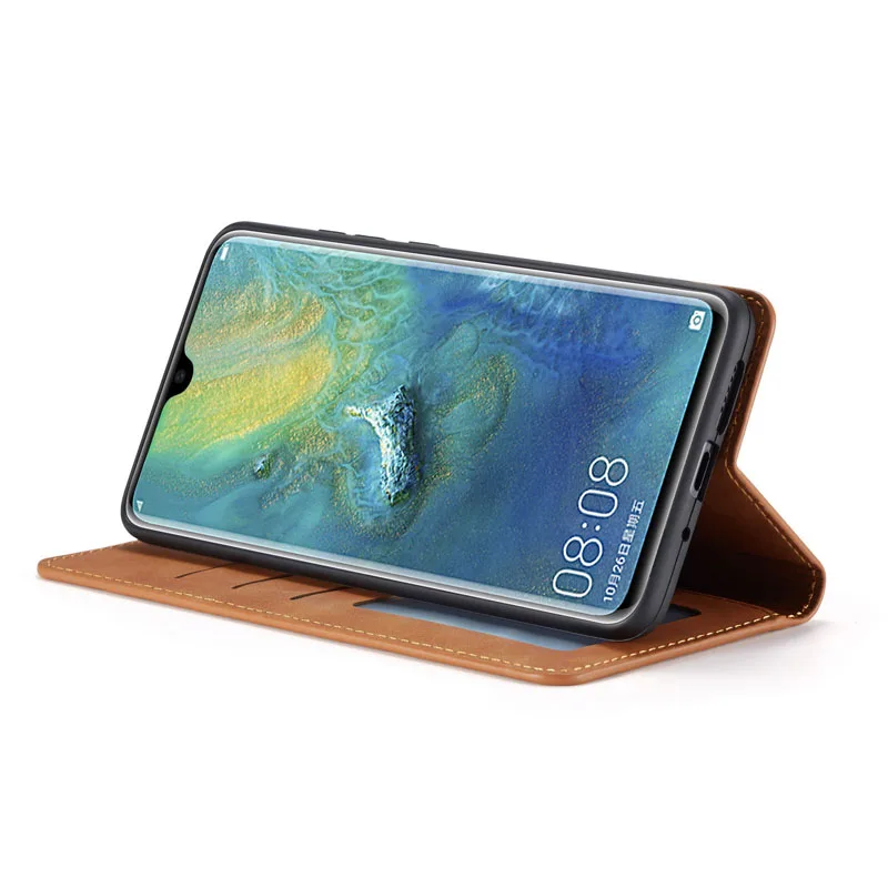 Кожаный чехол-портмоне с откидной крышкой для huawei P30 Pro P20lite mate 20 Lite 30 p smart nova5i pro, Магнитный чехол-кошелек
