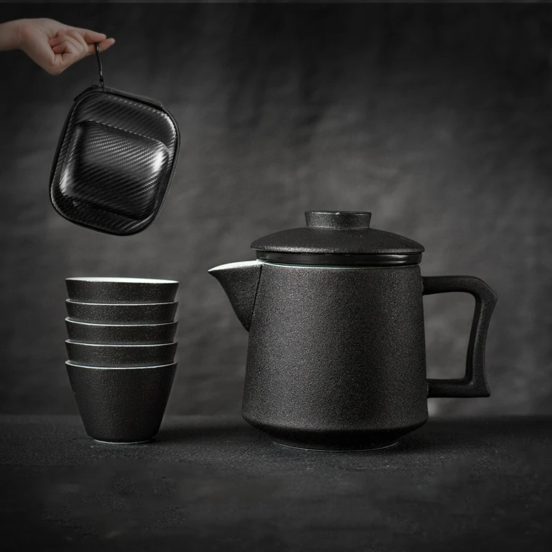 

British Capital Travel Kung Fu Tea Have Suit Portable Fast Guest Cup Outdoors Simple And Easy A Pot Of Five Cup Office Ceramics