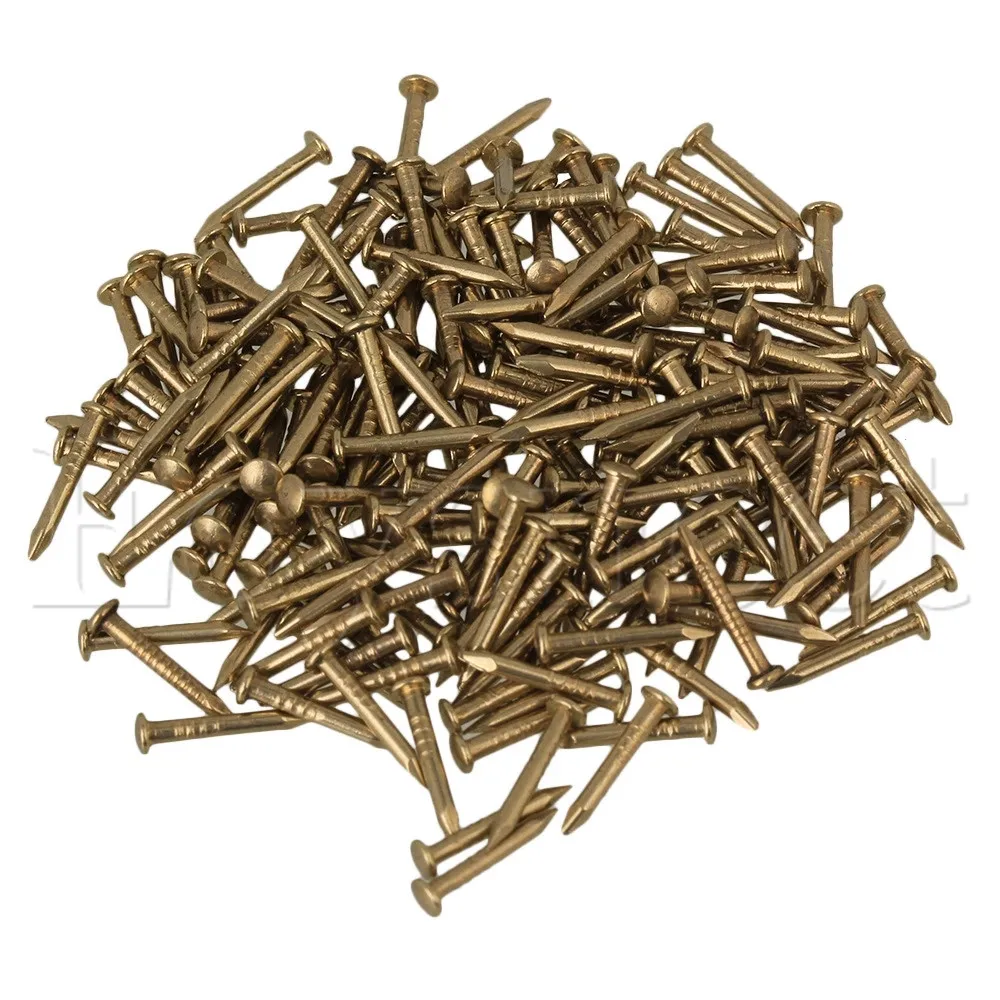 Миниатюрные медные гвозди с круглой головкой 10 мм 100 шт.|copper nails|brass nailround head nails |