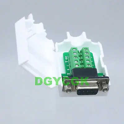 

DHL/EMS 50 Sets*DB9 D-SUB VGA female adapter 9 Pin signals Terminal Breakout Plastic cover nut -h2