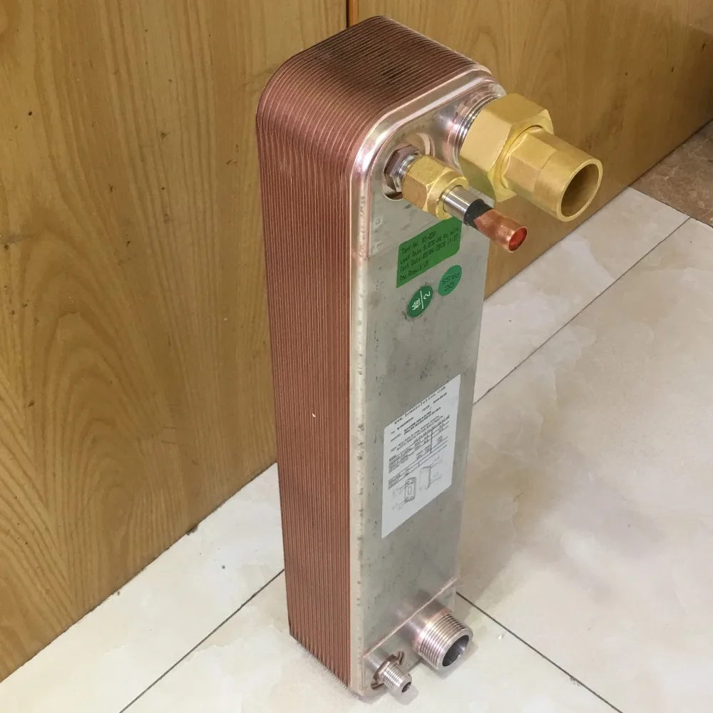 33KW (R417A) пластины из нержавеющей стали теплообменниками работает как обогреватель теплового насоса подогреватель воды в гидравлической