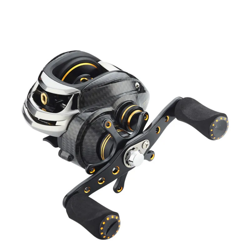 Barco de Pesca Carrete de Pesca Carretel Baitcast Rock Wedkarstwo Rodas 7.0: 1 5.5 kg Max Arraste Metal Distantes Peche 18bb