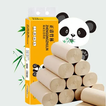 

QIC 4 Layer Soft Toliet Paper Thickened Household Coreless Rolling Papers 12pcs Disposable Paper Towels