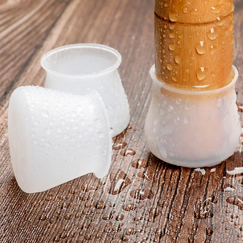 

16Pcs Furniture Chair Leg Silicone Cap Pad Protection Table Feet Cover Floor Protector Non-slip Table Chair Mat Caps Foot