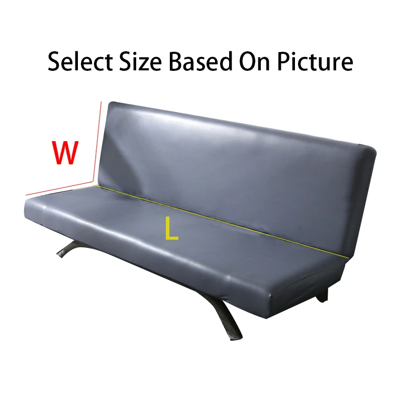 PU Waterproof Universal Sofa Cover Folding Stretch Big Elasticity Couch Cover Sofa Without Armrest Folding Cover 5
