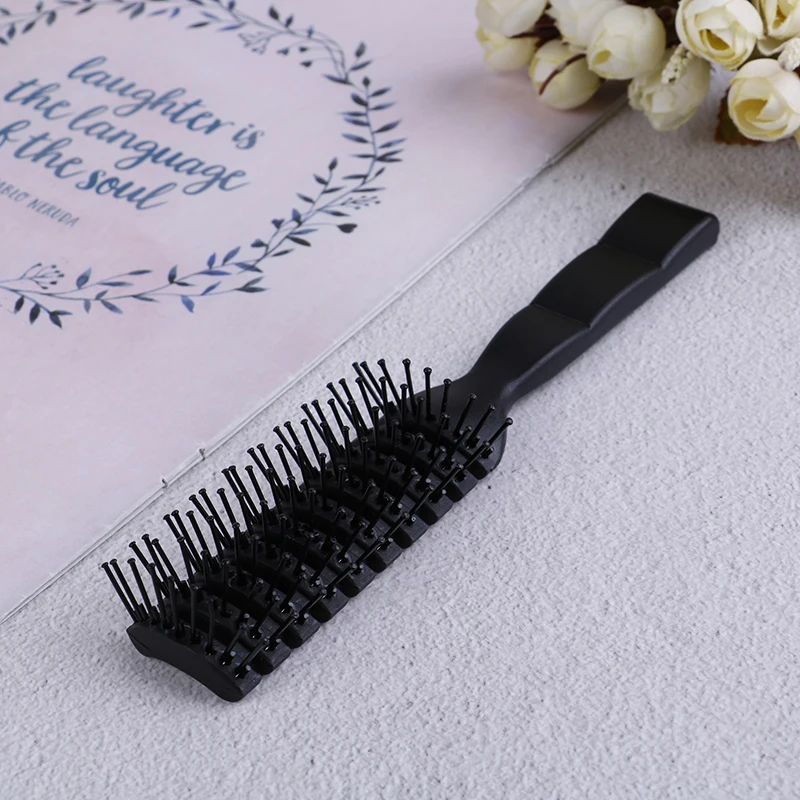 Hair Comb Curling Hairbrush Big Bent Comb Women Plastic Nylon Massage Hair Care Styling Hair Brushes Hair Combs Hair Accessories