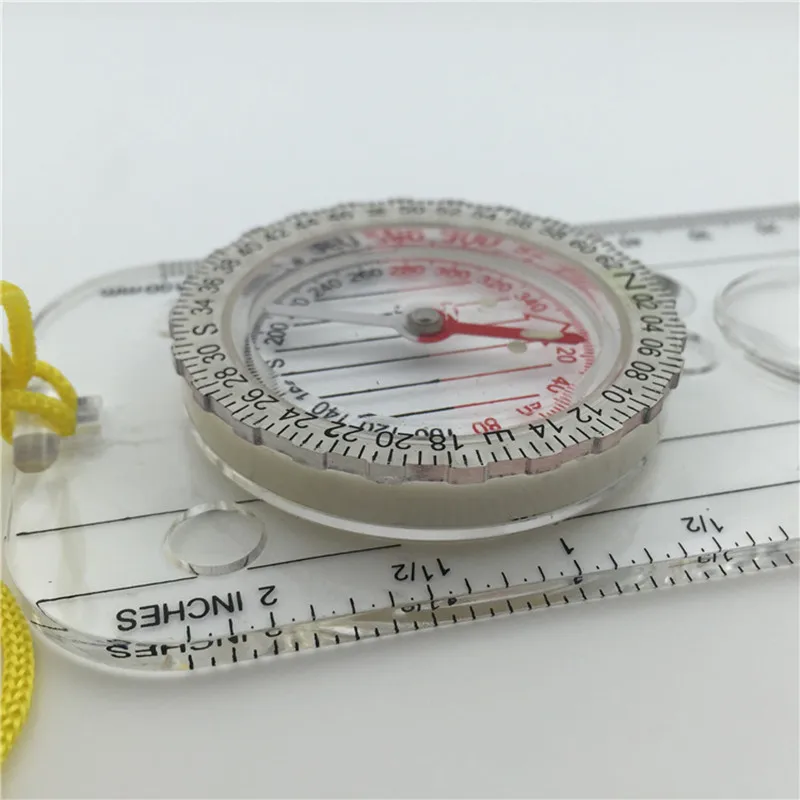 Army Scout Hiking Camping Boating Map Reading Orienteering Ruler For Magnifying Compass For Outdoor Sports