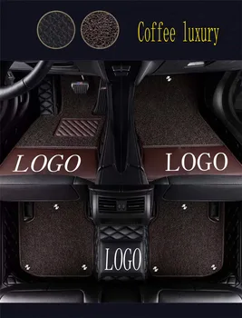 

aCar floor mats with Logo/Brand Logo for Land Rover Discovery 3/4 LR3/4 Sport Freelander 2 5D car-styling rugs carpet floor line