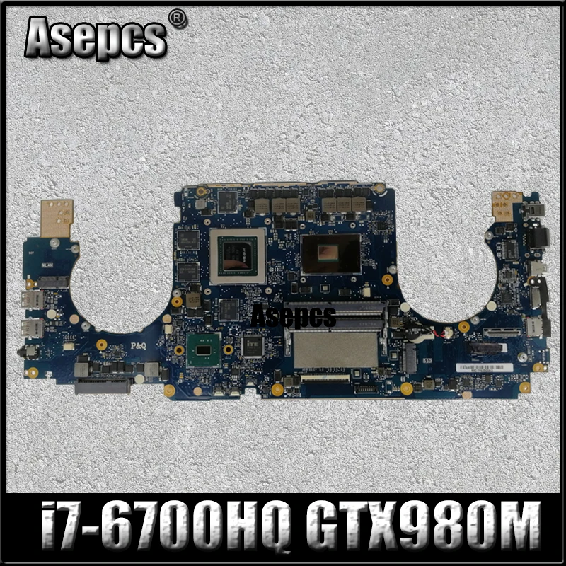Asepcs i7 6700HQ GL502VY материнская плата GTX980M/4 ГБ для For Asus GL502 GL502V ноутбука тест | Отзывы и видеообзор