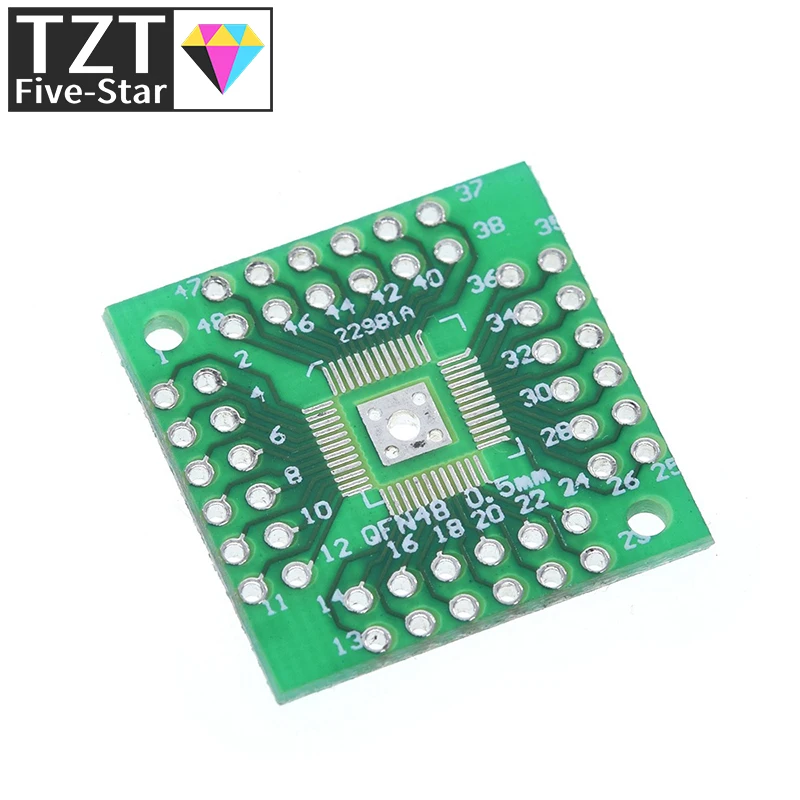 TZT 1/5PCS HTQFP QFN48 zu DIP48 QFN44 0,5mm QFP48 QFP44 PQFP LQFP Adapterplatine – Detail 4