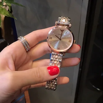 

New watch women genuine steel belt simple atmosphere ultra-thin waterproof women watch