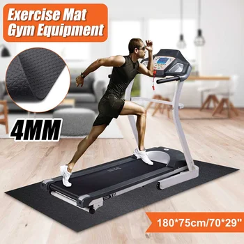 

Exercise Mat Gym Fitness Equipment For Treadmill Bike Protect Floor Mat Running Machine Shock Absorbing Pad Black