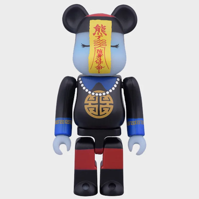 

28cm Bear Brick Be@r Toy Street Style 400% Jiang Shi Glow in the Dark PCV Action Figure Collection Gift Decoration Toy Exclusive