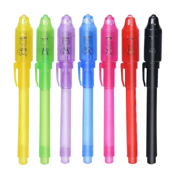 

13.3cm Multi-colors Invisible Pen Magic UV Light Money Detector Pen Funny Marker Pen Painting School Supplies For Children Gifts