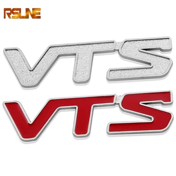 

Metal 3D V T S VTS Car Badge Emblem 3D Logo Sticker for Citroen C2 C3 C4 Quatre Saxo Xsara Jimny 1.6 16v VTR Red Silver Color