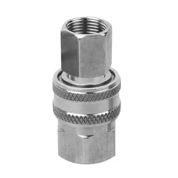 

Female Male Adapter Set Valve Connector Nozzle 5000 PSI Sprayer Silver