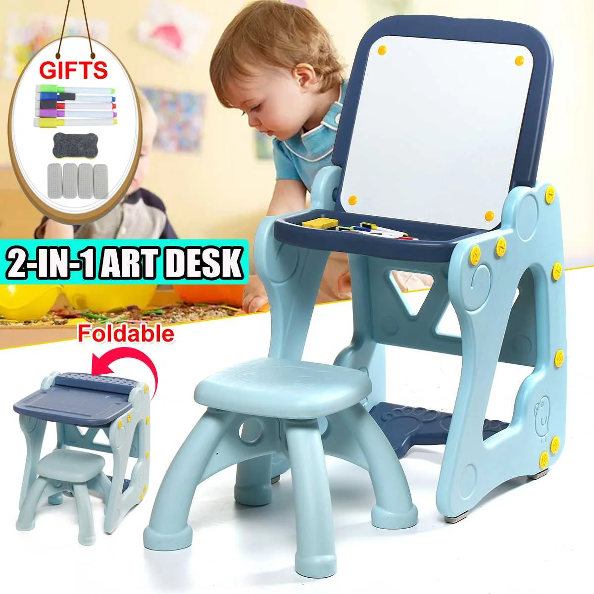 child art table and chair
