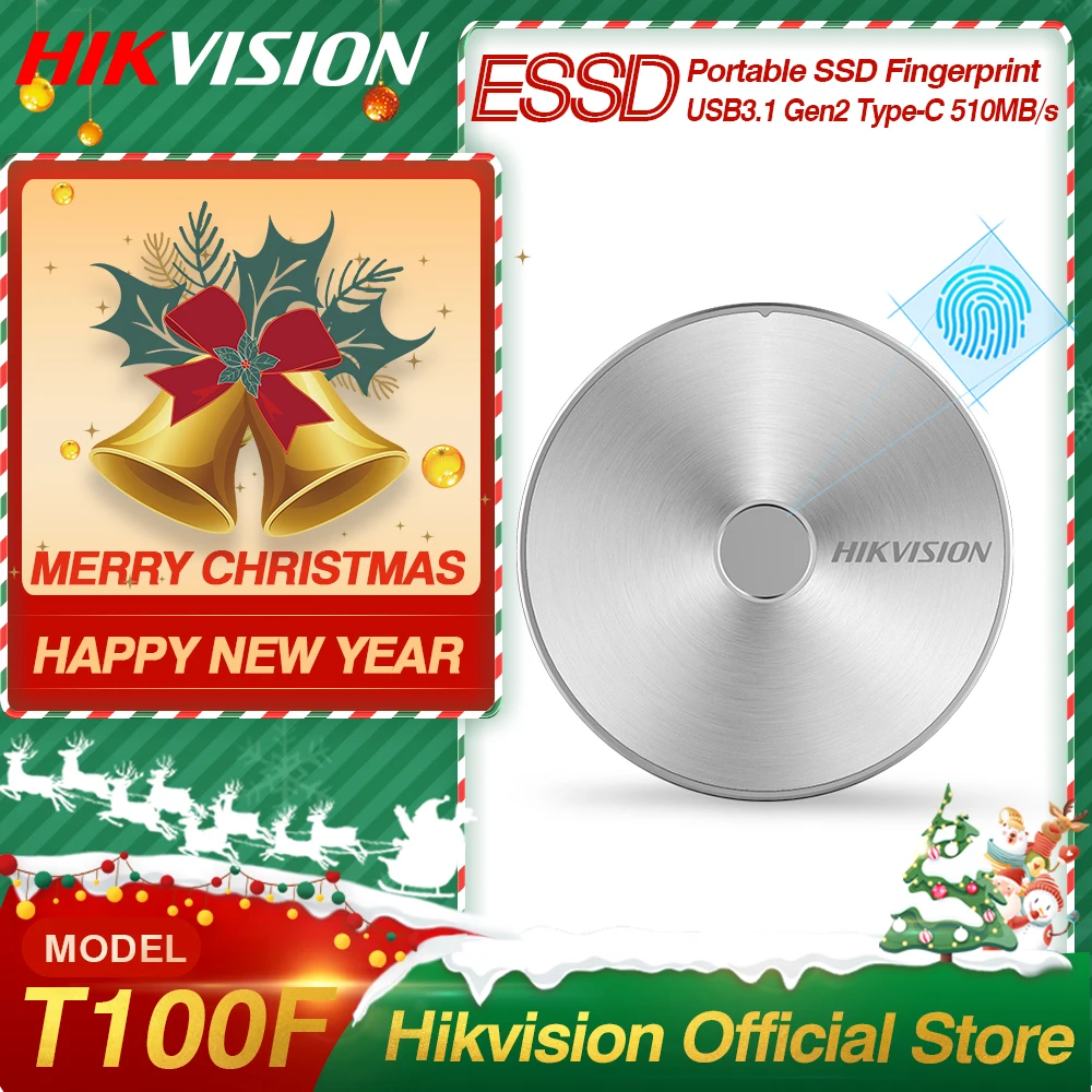Hikvision HikStorage портативный SSD 1ТБ 512 ГБ защита от отпечатков пальцев зашифрованная USB 3 1 Gen2 Type C Внешний