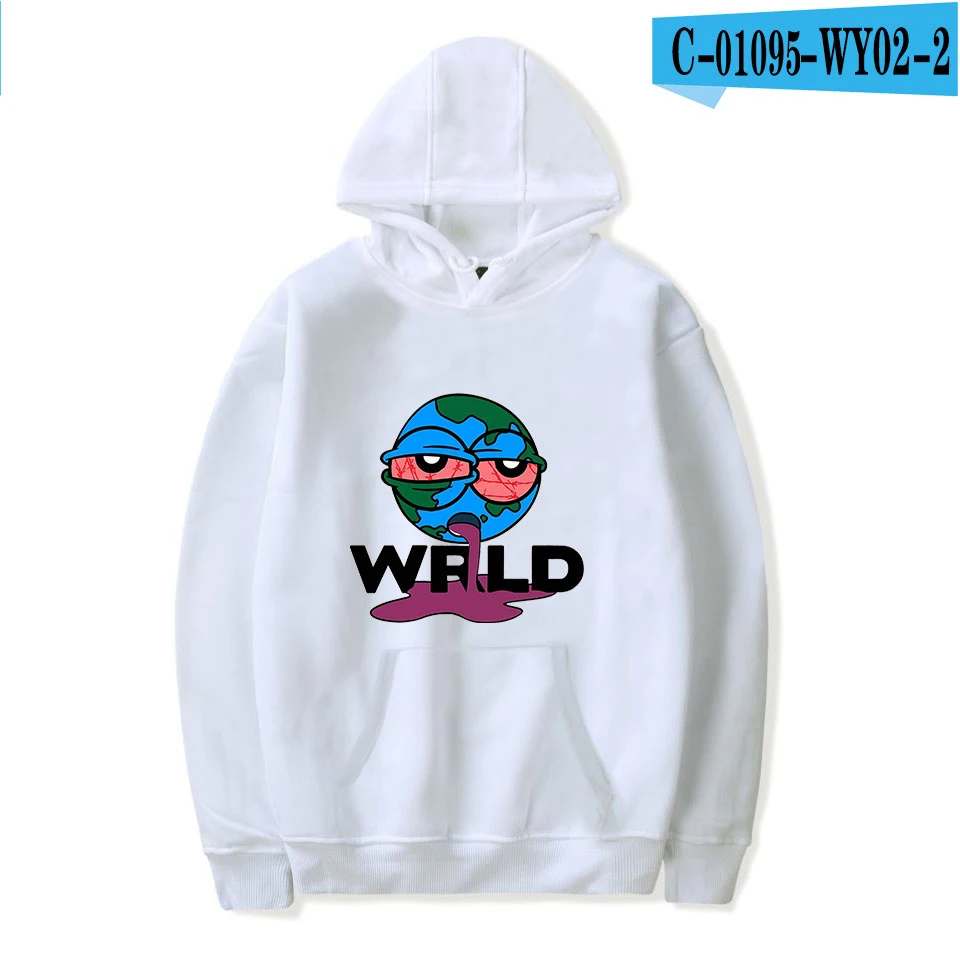 White Толстовки с капюшоном rapper Juice Wrld для мужчин/женщин, Новое поступление, поп-хип-хоп стиль, модный принт, крутой сок Wrld, толстовка с капюшоном, пальто - Цвет: White