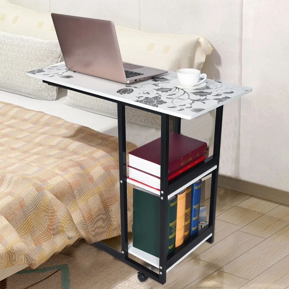 

Lazy bedside table laptop table bedroom bed table simple desk removable home small table Simple sofa side table bed desk table